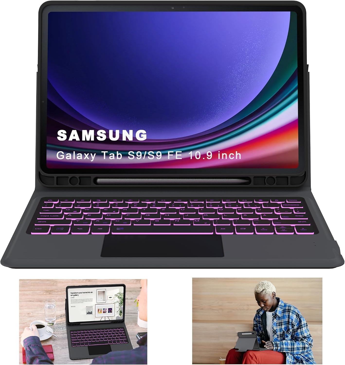 Étui clavier pour Samsung Galaxy Tab S9 FE / S9 - 28% de remise