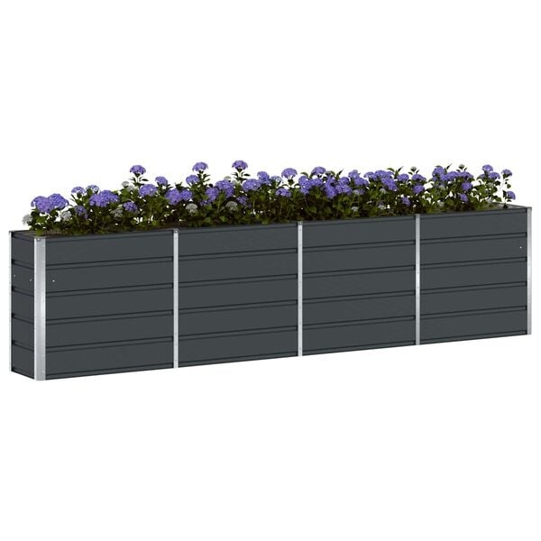 Vidaxl Jardinière en acier anthracite 320 x 40 x 75 cm - 35% de remise