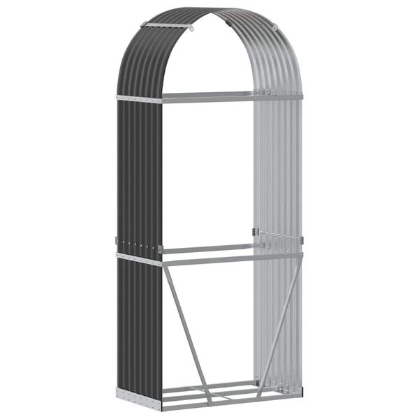 Vidaxl Abri à bois anthracite 80x45x190 cm - 34% de remise