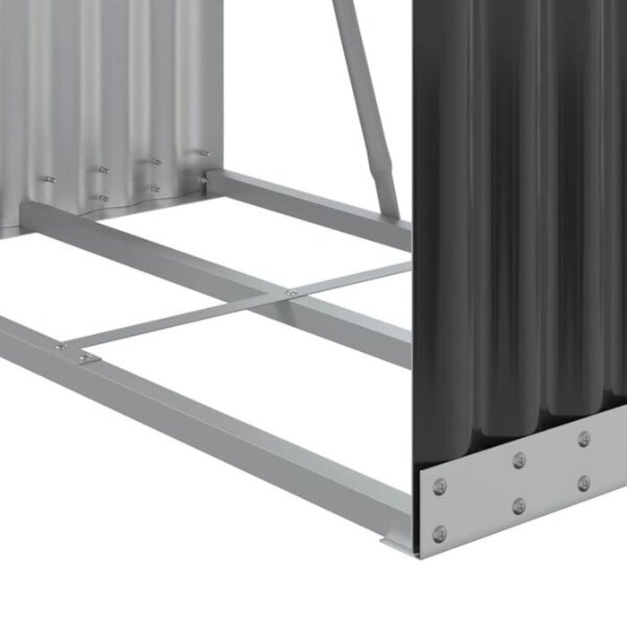 Vidaxl Abri à bois anthracite 80x45x190 cm - 34% de remise