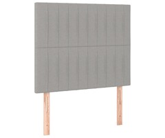 Vidaxl Lot de 2 têtes de lit tissu gris clair 80cm - 41% de remise