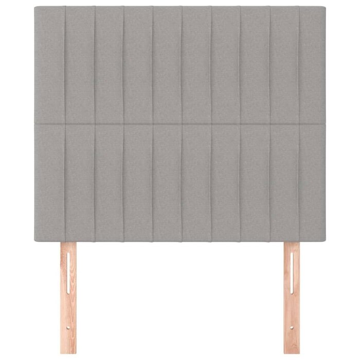 Vidaxl Lot de 2 têtes de lit gris clair - 80x88 cm - 34% de remise