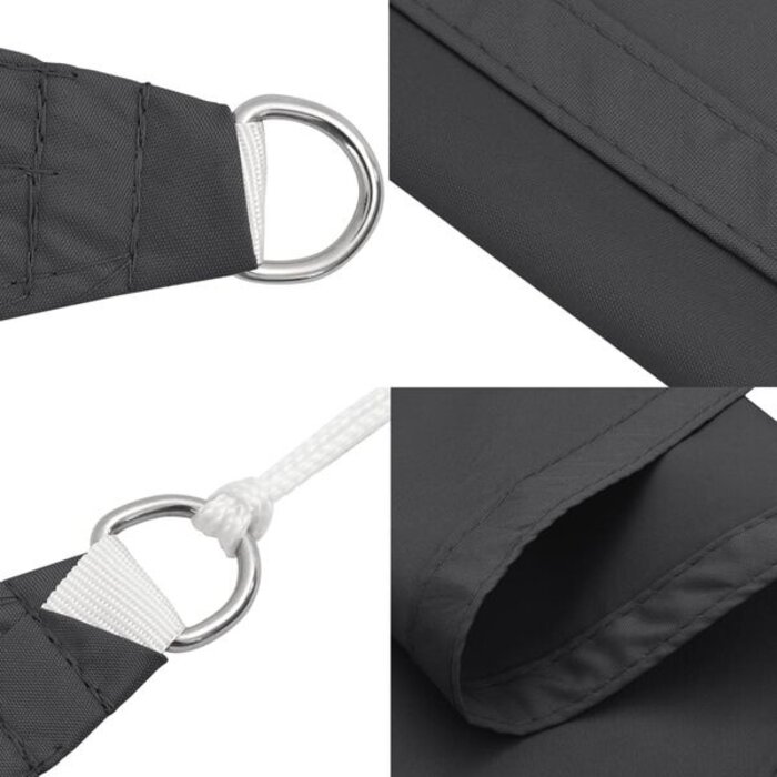 Vidaxl Voile d'ombrage rectangulaire 3x4m anthracite - 33% de remise