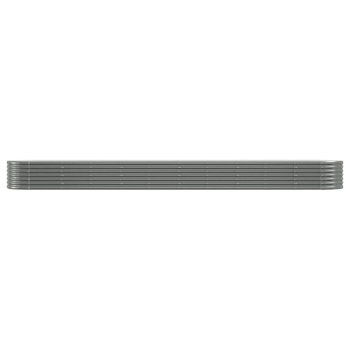 Vidaxl Jardinière surélevée ovale 440x80cm gris - 34% de remise