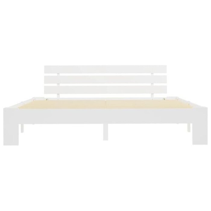 Vidaxl Cadre de lit 180x200cm en pin massif blanc - 35% de remise