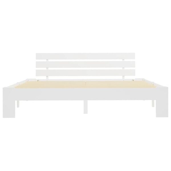 Vidaxl Cadre de lit 180x200cm en pin massif blanc - 35% de remise