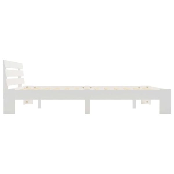Vidaxl Cadre de lit 180x200cm en pin massif blanc - 35% de remise