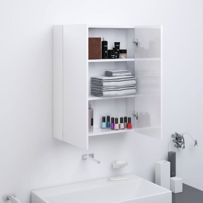 Vidaxl Armoire de salle de bain avec miroir 60x15x75 cm - 35% de remise
