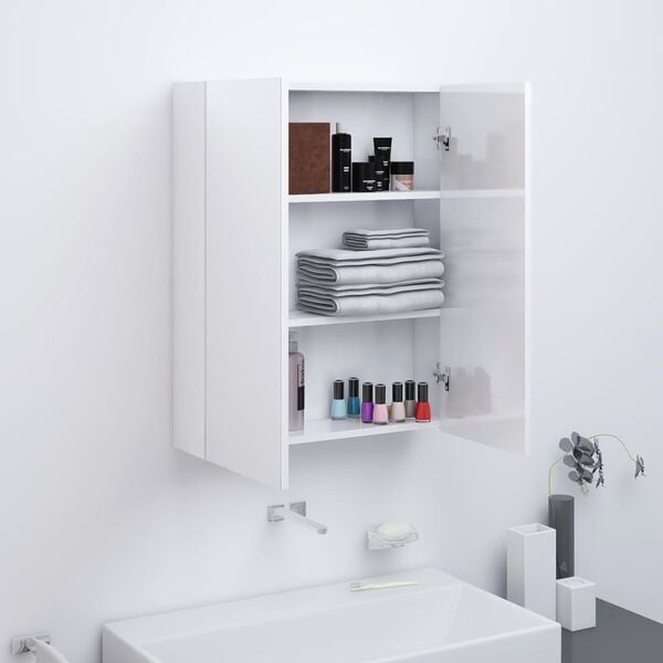 Vidaxl Armoire de salle de bain avec miroir 60x15x75 cm - 35% de remise