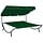 Lit de jardin double avec auvent vert - 200 x 173 cm - 34% de remise