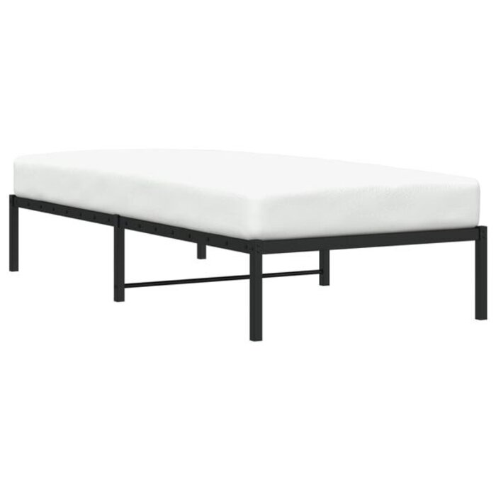 Vidaxl Cadre de lit en métal noir 90x200 cm - 34% de remise