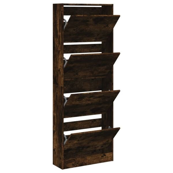 Vidaxl Meuble à chaussures chêne fumé 60cm - 34% de remise