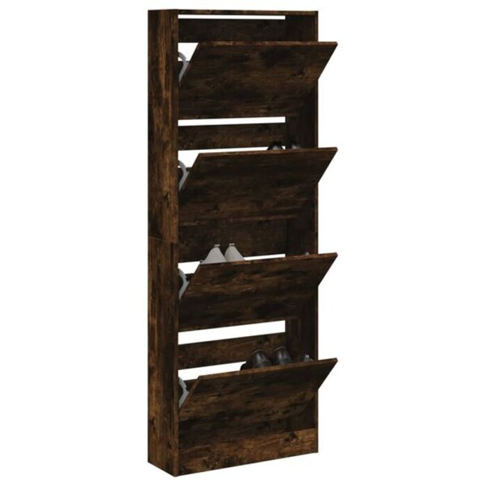 Vidaxl Meuble à chaussures chêne fumé 60cm - 34% de remise