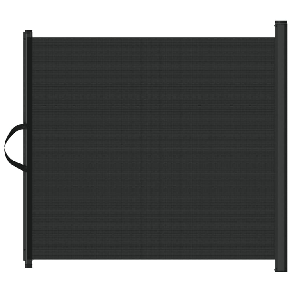 Vidaxl Barrière rétractable pour animaux 117,5 x 125 cm - Noir - 34% de remise