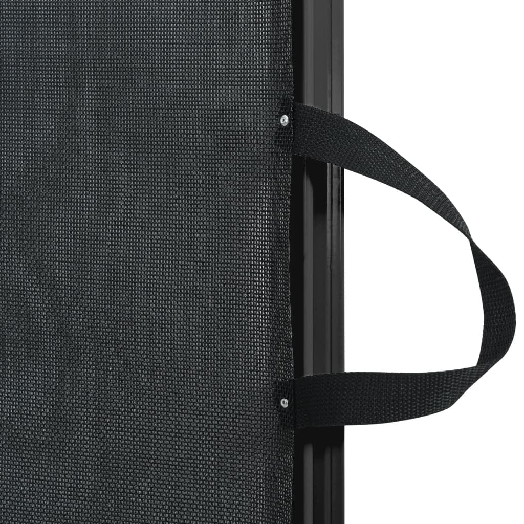 Vidaxl Barrière rétractable pour animaux 117,5 x 125 cm - Noir - 34% de remise