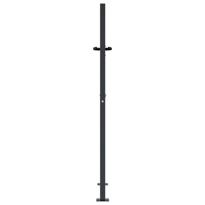 Vidaxl Portail de jardin 105x130 cm motif herbe anthracite - 35% de remise