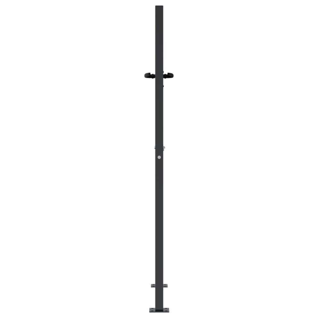 Vidaxl Portail de jardin 105x130 cm motif herbe anthracite - 35% de remise