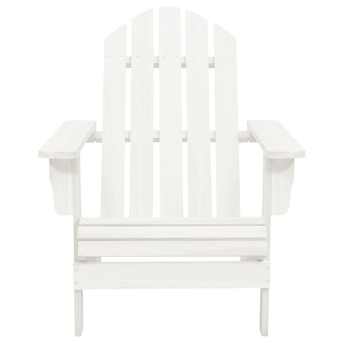 Vidaxl Chaise Adirondack avec repose-pieds et table - Blanc - 34% de remise