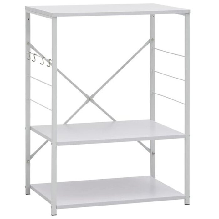 Vidaxl Meuble pour micro-ondes blanc 60x40cm - 34% de remise