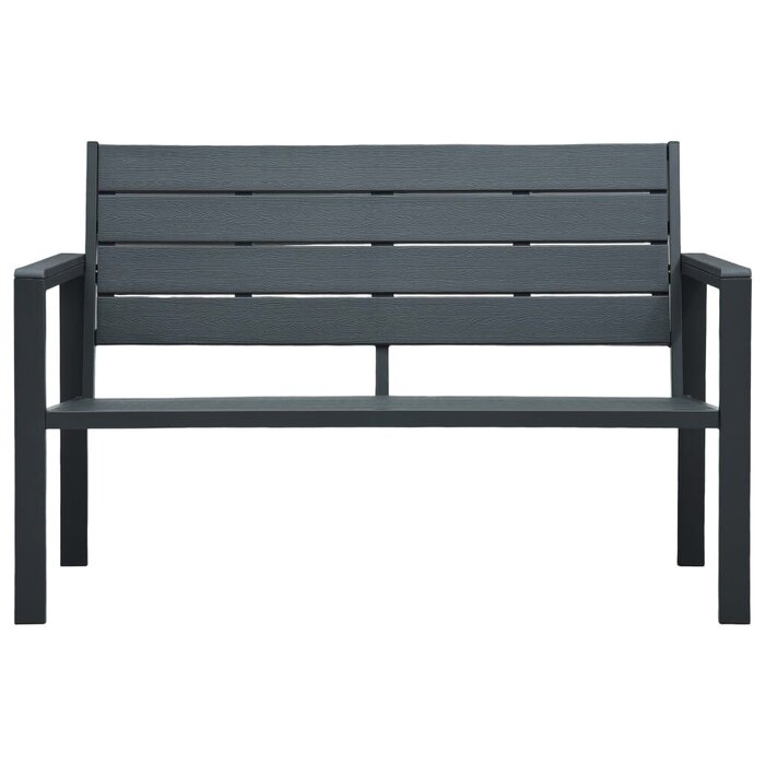 Vidaxl Banc de jardin aspect bois 120 cm gris - 35% de remise