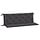 Lot de 2 coussins pour banc de jardin 150x50 cm, anthracite - 32% de remise