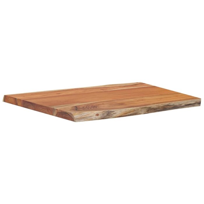 Vidaxl Plateau de table en bois d'acacia bord naturel 70x60cm - 34% de remise