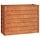 Jardinière en acier corten 100x40x77 cm - Couleur rouille - 33% de remise