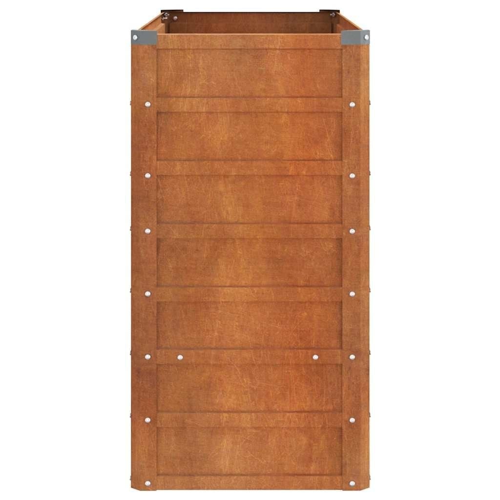 Vidaxl Jardinière en acier corten 100x40x77 cm - Couleur rouille - 33% de remise