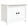Table basse en pin massif blanc 71x49x55 cm - 34% de remise