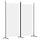 Paravent 2 panneaux 175x180 cm Blanc - 32% de remise