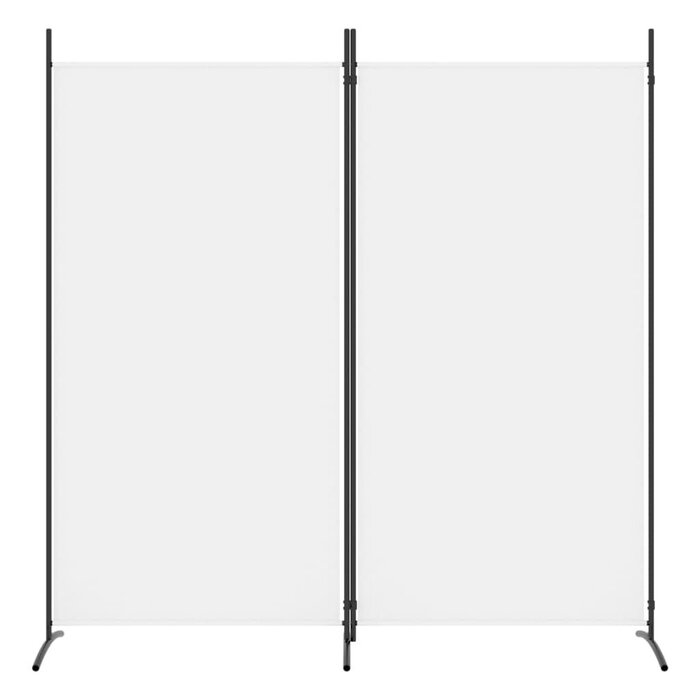 Vidaxl Paravent 2 panneaux 175x180 cm Blanc - 32% de remise