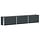 Jardinière en acier anthracite 240x40x45cm - 34% de remise