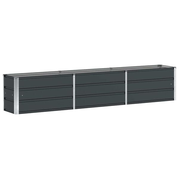 Vidaxl Jardinière en acier anthracite 240x40x45cm - 34% de remise