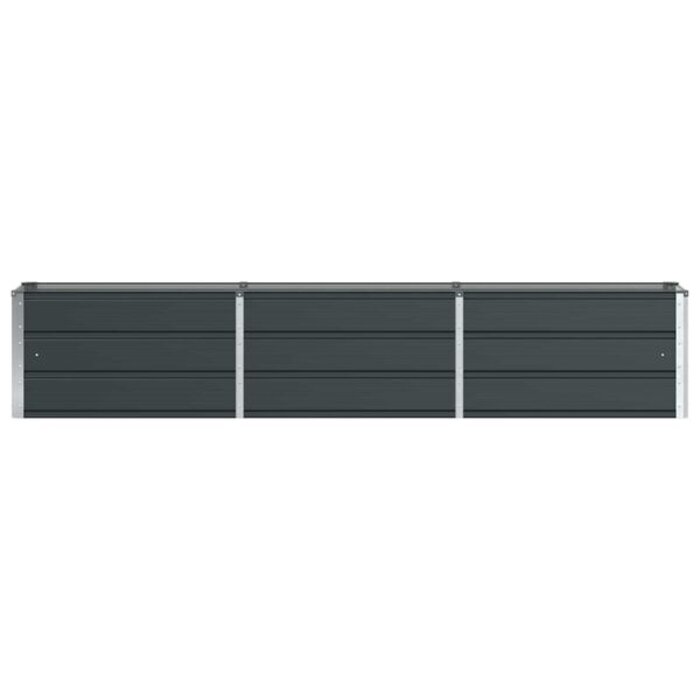 Vidaxl Jardinière en acier anthracite 240x40x45cm - 34% de remise