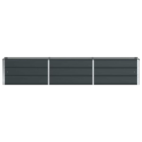 Vidaxl Jardinière en acier anthracite 240x40x45cm - 34% de remise