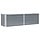 Jardinière surélevée en acier galvanisé 160x40x45cm - 32% de remise