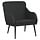 Fauteuil relax en similicuir noir - 63x76x80 cm - 34% de remise
