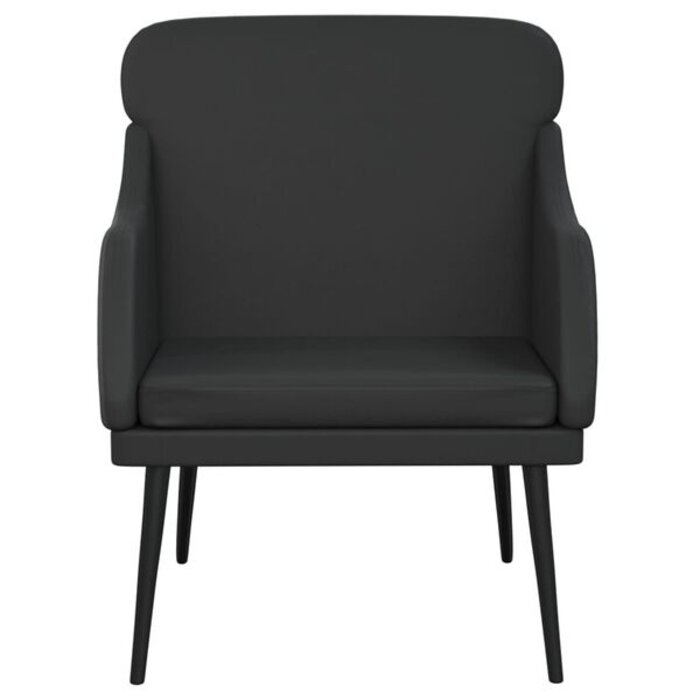 Vidaxl Fauteuil relax en similicuir noir - 63x76x80 cm - 34% de remise