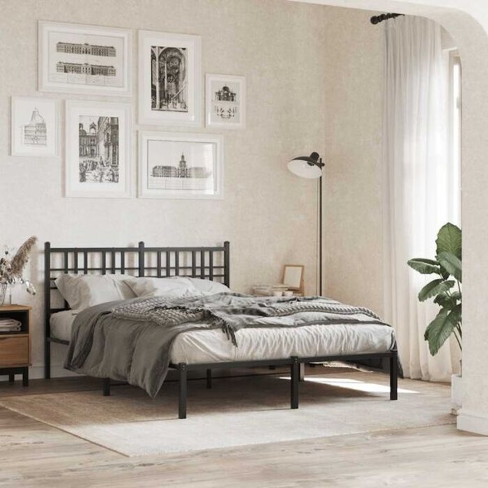 Vidaxl Cadre de lit métal noir 120x200 cm - 35% de remise