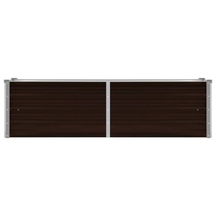 Vidaxl Jardinière surélevée 160x40x45 cm marron - Acier galvanisé - 32% de remise
