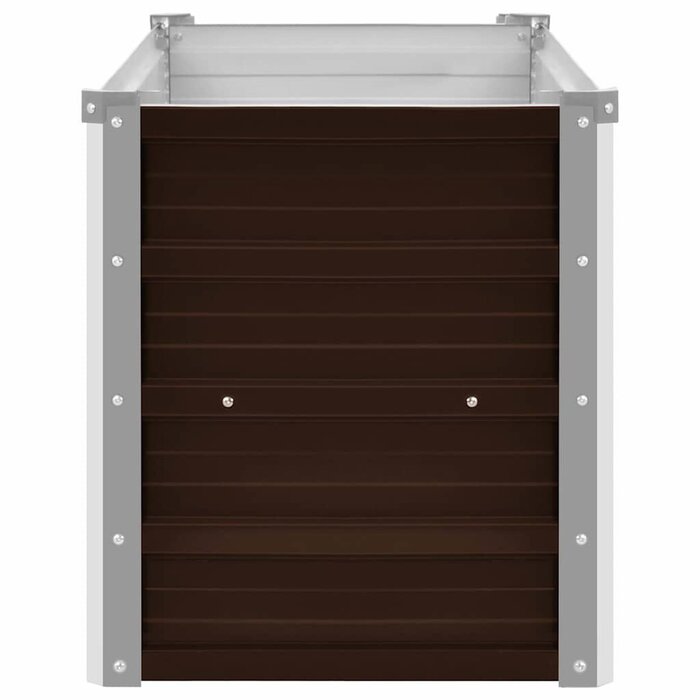 Vidaxl Jardinière surélevée 160x40x45 cm marron - Acier galvanisé - 32% de remise