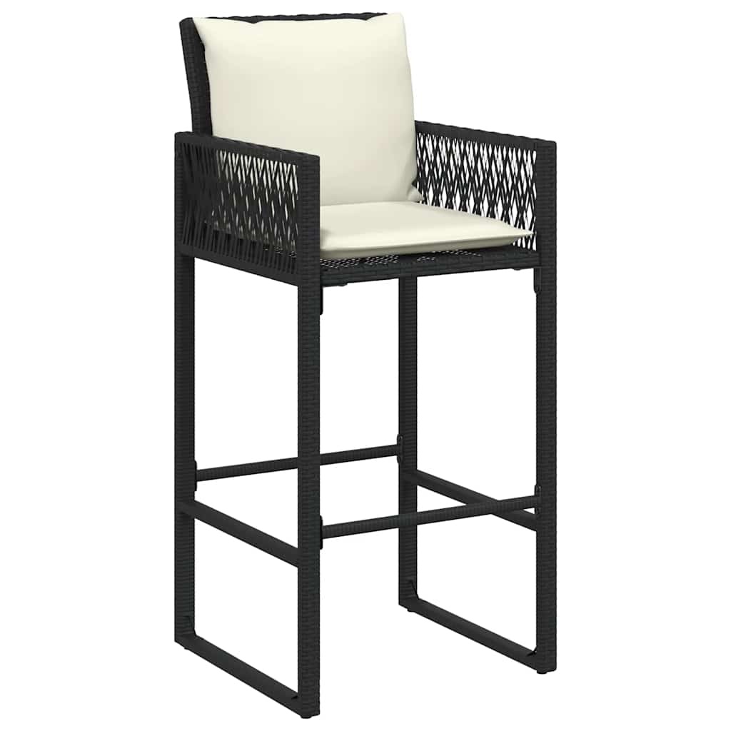 Vidaxl Lot de 2 Tabourets de Bar de Jardin en Rotin Noir - 35% de remise