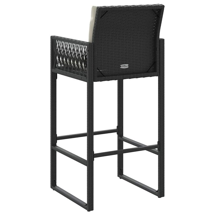 Vidaxl Lot de 2 Tabourets de Bar de Jardin en Rotin Noir - 35% de remise