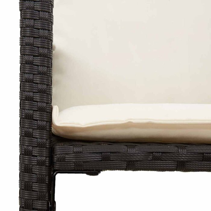 Vidaxl Lot de 2 Tabourets de Bar de Jardin en Rotin Noir - 35% de remise