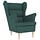 Fauteuil de salon vert foncé - 35% de remise - Déballé