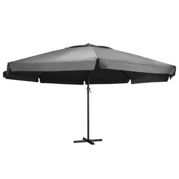 Vidaxl Parasol double anthracite 600 cm - Aluminium - 35% de remise