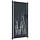 Portillon de jardin motif herbier 105x205cm Anthracite - 35% de remise