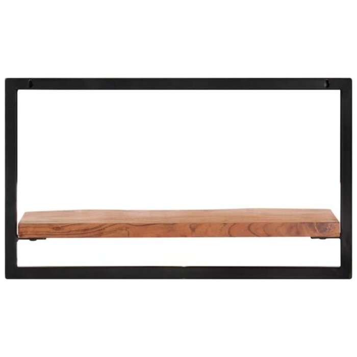 Vidaxl Lot de 2 étagères murales en bois d'acacia et acier - 34% de remise