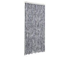 Vidaxl Rideau anti-moustiques chenille argenté 100x200 cm - 54% de remise