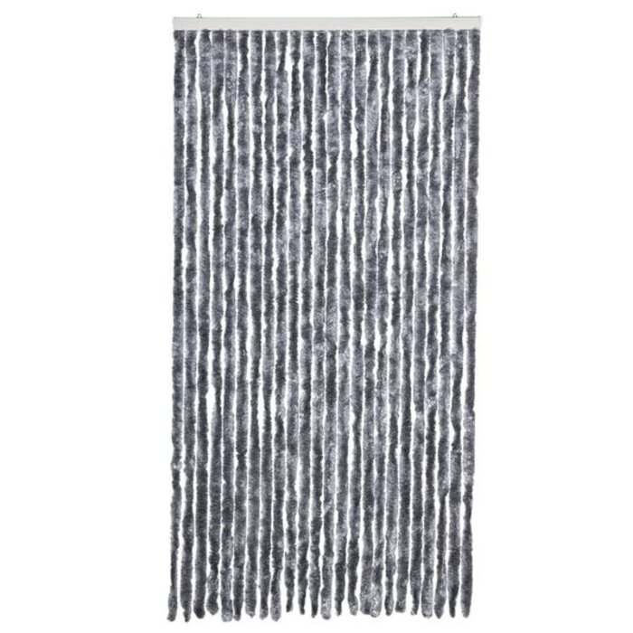 Vidaxl Rideau anti-moustiques chenille 100x200 cm - Argenté - 34% de remise